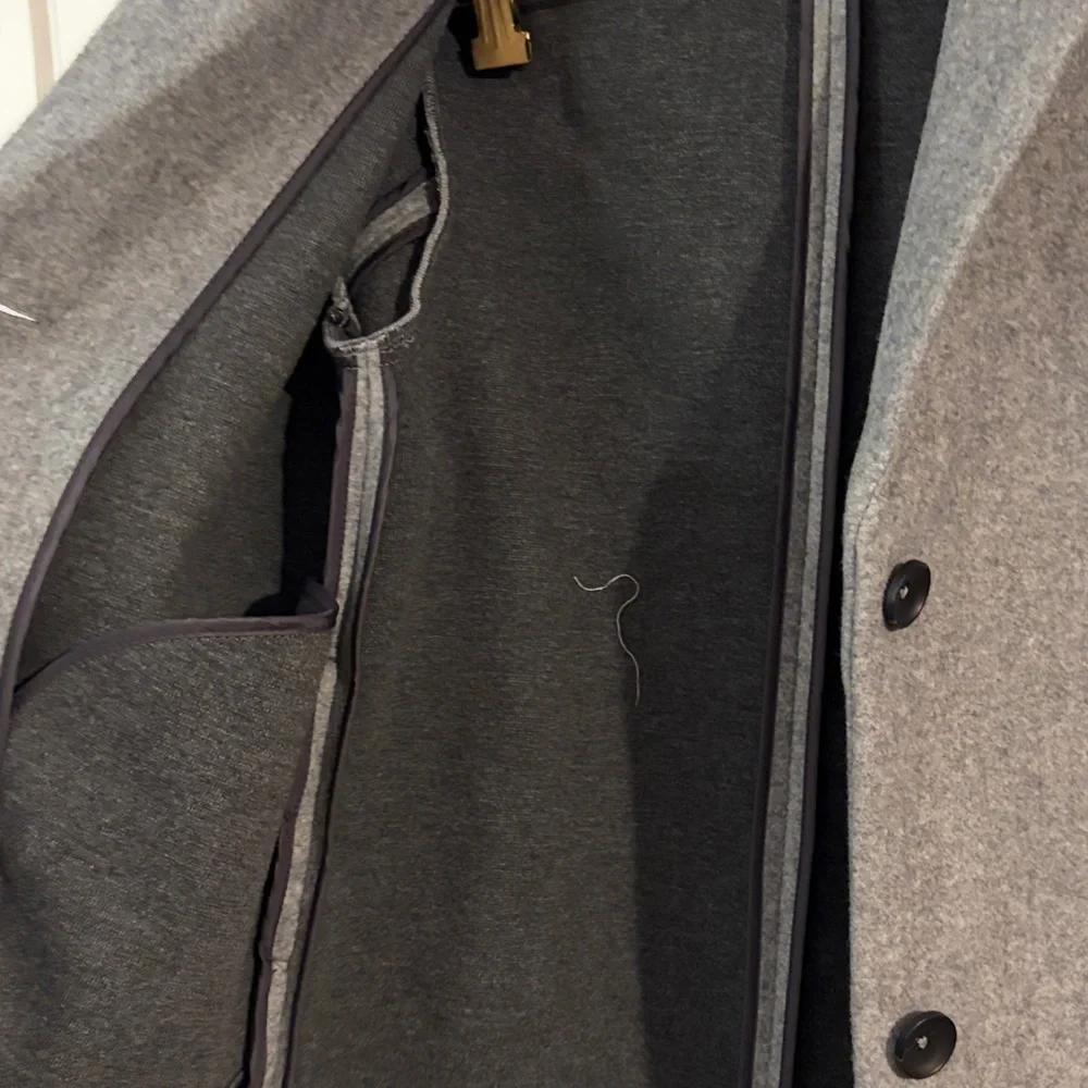 Zara light gray girls wool coat size 11/12 NWOT - Picture 5 of 6